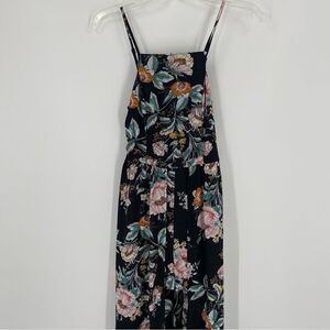 Band of Gypsies Women’s Floral Maxi Romper Black Floral size S